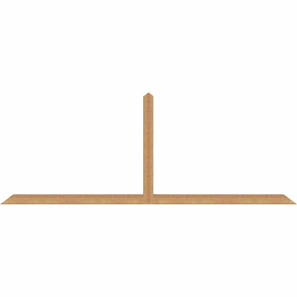 Ekena Millwork Portland Timber Gable Bracket, Western Red Cedar, 108"W x 40"H x 3 1/2"D x 3 1/2"F, 9/12 Pitch GBW108X40X0404POR00SWR - main